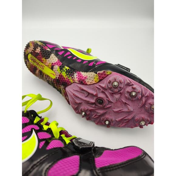 NIKE ZOOM RIVAL S SPRINT TRACK SPIKE Shoes‎ Women's Size 10 Purple Black Yellow - Picture 6 of 6